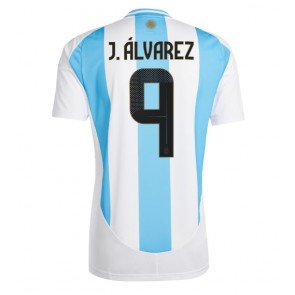 Billiga Argentina Julian Alvarez #9 Hemmatröja Copa America 2024 Kortärmad